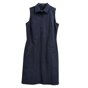 J McLaughlin Sleeveless Blue Dress 8